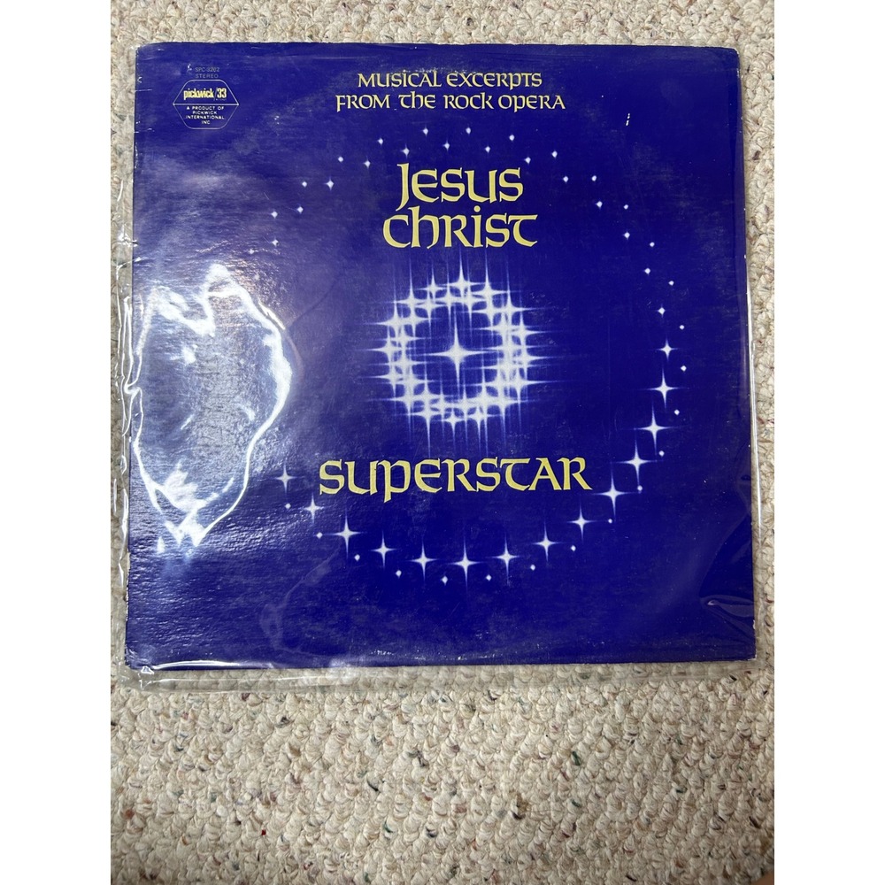 Jesus Christ Superstar Musical Excerpts Rock Opera Vinyl Record‎